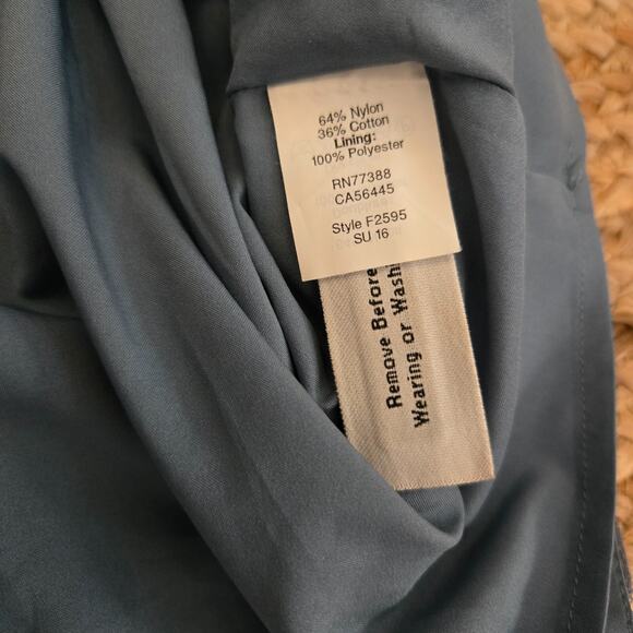 Madewell Dresses Madewell Blue Lace Flutter Sleeve Dress Size 4 Cocktail Wedding - Picture 5 of 5